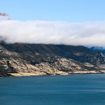IMG_2549 Aragom and Theodon looking at the riders was filmed across Lake Wakatipu in Greenstone Station for the movie Return of the King.