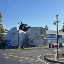 IMG-20250505-WA0011 The small town of Tirau, New Zealand, is home to some gargantuan animals. A big corrugated iron sheep and a big ram, herded by a big dog, happily guard the...