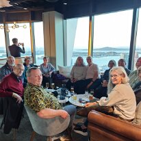 IMG-20250505-WA0013 Drinks tonight in Auckland at the Sky Bar at the top of the Sky Tower.