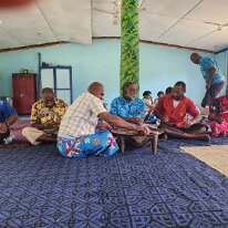 20250507_110008 We were invited to attend a Kava Ceremony in the community hall. During the kava ceremony, the chief will give a speech, and your elected cheif for the day...