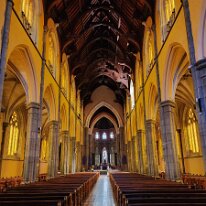 20250410_095600 Interior of Saint Patrick's Cathedral. In 1974, Pope Paul VI conferred the title and dignity of minor basilica on the cathedral. In 1986, Pope John Paul II...