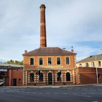 20250412_154411 Next door to our hotel our gaze couldn't help but be drawn to a towering curiosity: a striking brick chimney that looms over the highway on the city's eastern...
