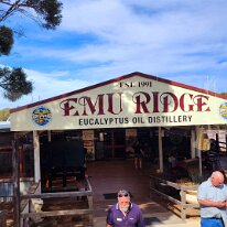 20250415_113017 Our first stop was at Emu Ridge. Emu Ridge is now the only remaining commercial eucalyptus oil distillery in South Australia. They are a family-owned business...
