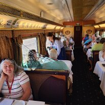 20250416_143744 In the exclusive, classically styled Queen Adelaide Restaurant where an all inclusive menu is prepared by on-board chefs using fresh local fare.