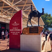 20250417_134532 The original Alice Springs station opened in Railway Terrace in 1929, when the Central Australia Railway opened. The present station opened on 9 October 1980...