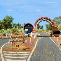 20250418_130316 This is the entrance to Uluṟu-Kata Tjuṯa National Park in Australia's Northern Territory.