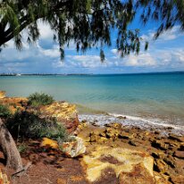 20250420_150714 More beautiful Mookaite Jasper with Fannie Bay and Darwin in the distance.