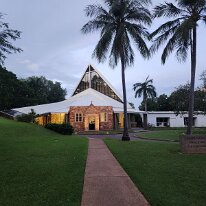 20250420_184439 Christ Church Anglican Cathedral in Darwin, Australia. It's known for its history as part of the reconstruction of Darwin after Cyclone Tracy and its unique...