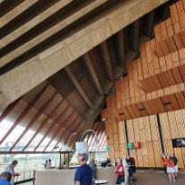20250426_094847 The interior of the Sydney Opera House showcases the thoughtful use of timber, creating a warm and inviting atmosphere. The selection of timber was driven by a...