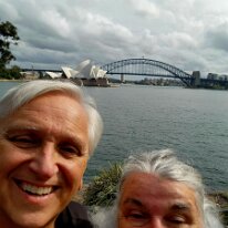 20250426_111023 At Mrs Macquarie's Point Ken and Sharon got astonishing views of both the Sydney Opera House and the Sydney Harbour Bridge.
