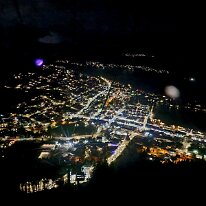 20250430_202654 The view behind us of Queenstown at night was quite spectacular!