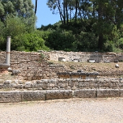 IMG_0902-2 The ruins of the Nymphaion--a fresh water fountain. It was erected in 153 CE by Herodus Atticus to be the terminal of a newly constructed aqueduct.