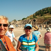 IMG_1363-2 Ken and Sharon in front of the Odeion.