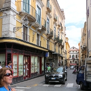 IMG_1861 Sharon enjoying the street atmosphere in Sorrento, Italy.