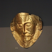 IMG_1079 Gold mask from Mycenae. Funerary gold mask known as 