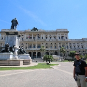 IMG_2043 The Palace of Justice, Rome (Italian: Palazzo di Giustizia), the seat of the Supreme Court of Cassation and the Judicial Public Library, is located in the Prati...