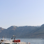 IMG_1700 The Santorini ferry boats shuttled us between our cruise ship and the dock below Fira